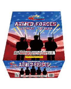 ARMED FORCES | 149 Shot 500 Gram Zipper Cake By Suns Fireworks